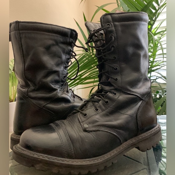 Rocky Paratrooper Side Zipper Jump Waterproof Military Combat Boots - Picture 3 of 11